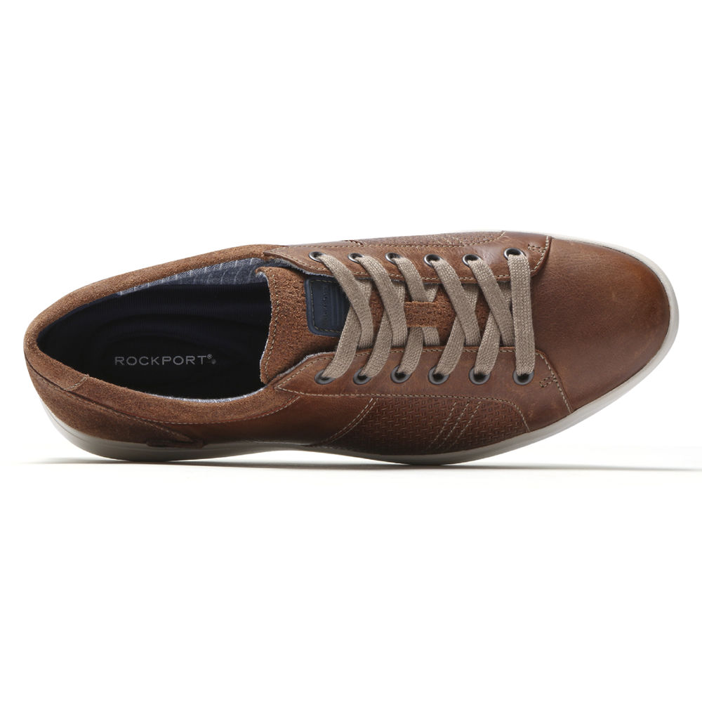 Rockport Singapore Mens Sneakers - Colle Tie Brown - YQ9541823